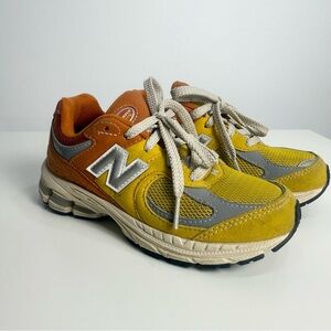 New Balance 2002R Big Kid Ginger Lemon Classic Orange